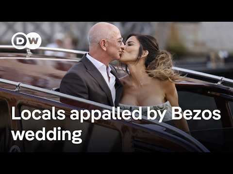 bezos-wedding-guests-depart-to-pre-wedding-party-in-venice-amid-protests-|-dw-news