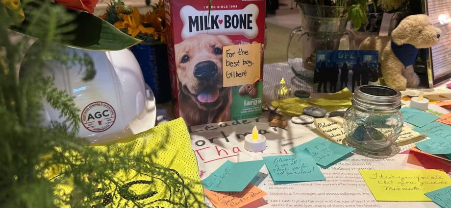 slain-minnesota-lawmaker’s-beloved-dog-lies-in-state-alongside-her-and-husband