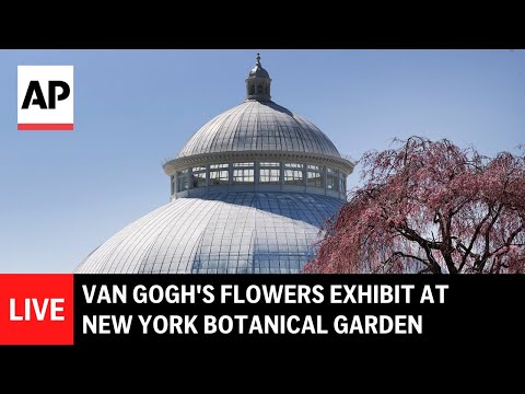 live:-van-gogh’s-flowers-exhibit-at-new-york-botanical-garden