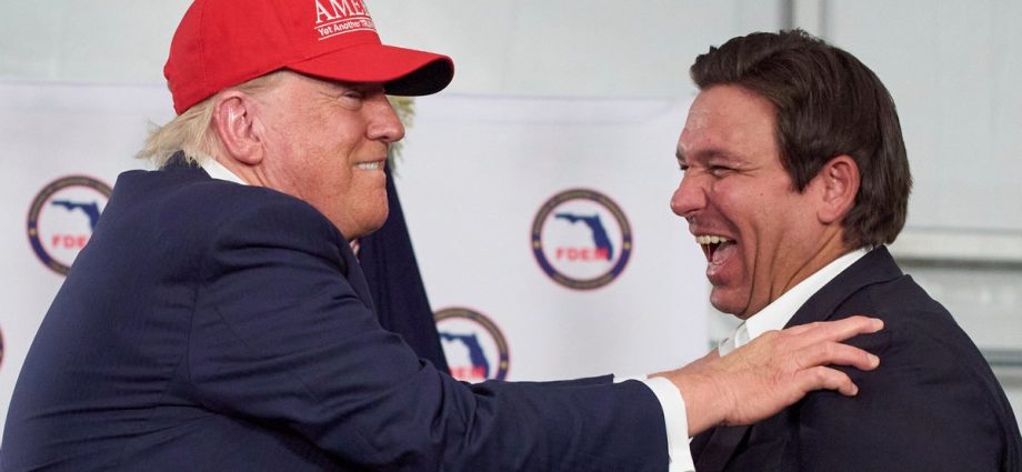 from-name-calling-to-love-bombing:-traitor-47-mocked-for-desantis-flip-flop