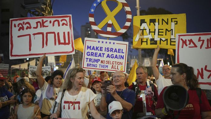 rally-held-in-tel-aviv-to-call-for-the-release-of-the-remaining-hostages-held-in-gaza