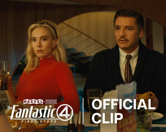 first-clip-of-pedro-pascal-as-mister-fantastic-in-fantastic-four:-first-steps-sends-fans-to-space