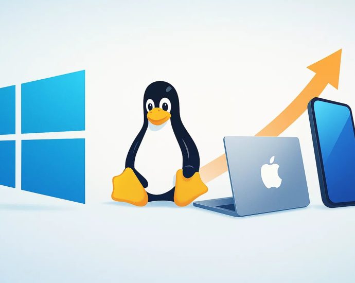 Linux surpasses 5% market share on US desktops for the first time