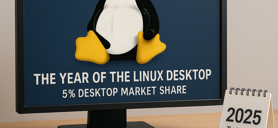 2025 could finally be the year of the Linux desktop as the OS attains 5% US desktop market share for the first time