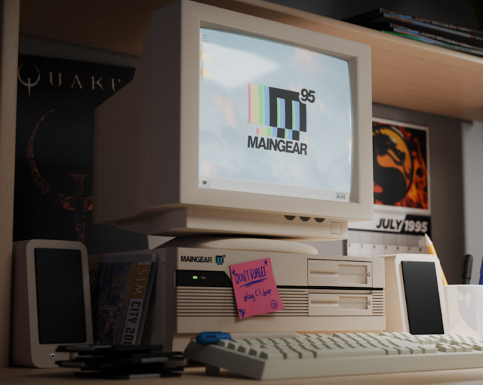 Maingear’s Retro95 PC blends ’90s workstation nostalgia with modern horsepower