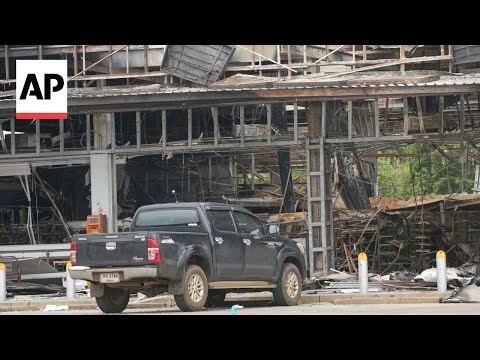 thailand-gas-station-damaged-by-cambodia-artillery-shells