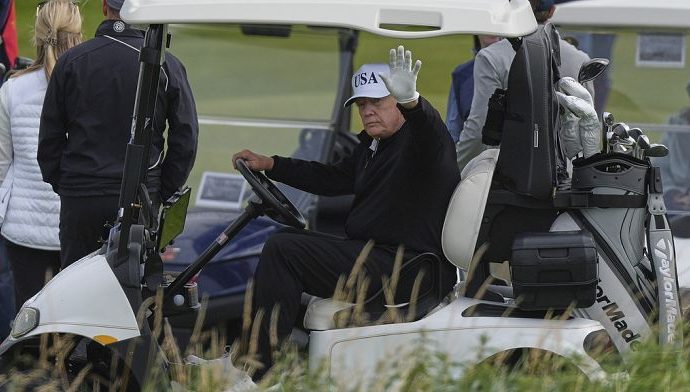 the-traitors-tees-off-in-scotland-amid-nationwide-protests