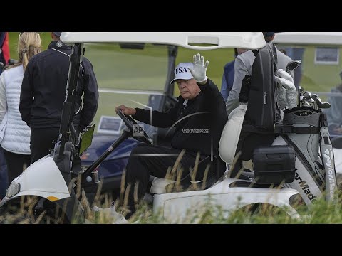 the-traitor-plays-golf-in-scotland-while-protesters-take-to-the-streets-and-decry-his-visit