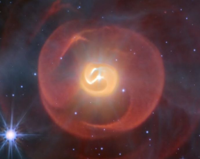 2 stars in ‘serpent god of destruction’ system are hurling their blazing guts at each other, James Webb telescope reveals