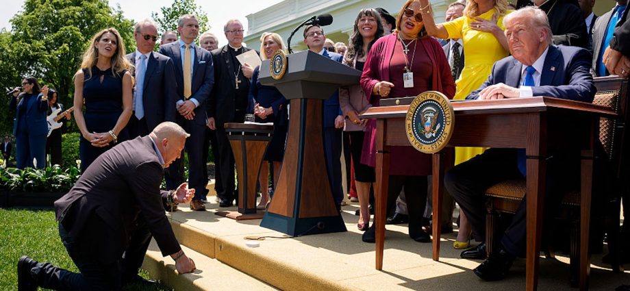 the-traitor-seems-to-want-a-tent-revival-—-in-the-federal-workplace
