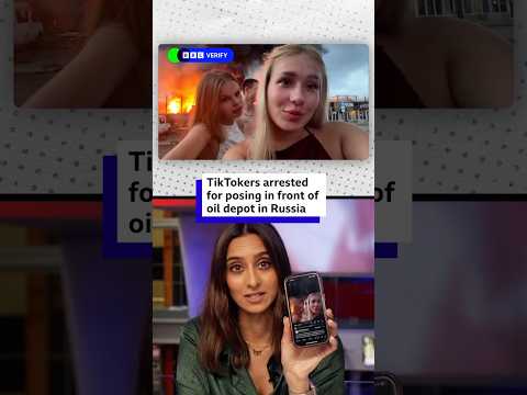 tiktokers-arrested-for-posing-in-front-of-oil-depot-in-russia.-#russia-#tiktok-#bbcnews