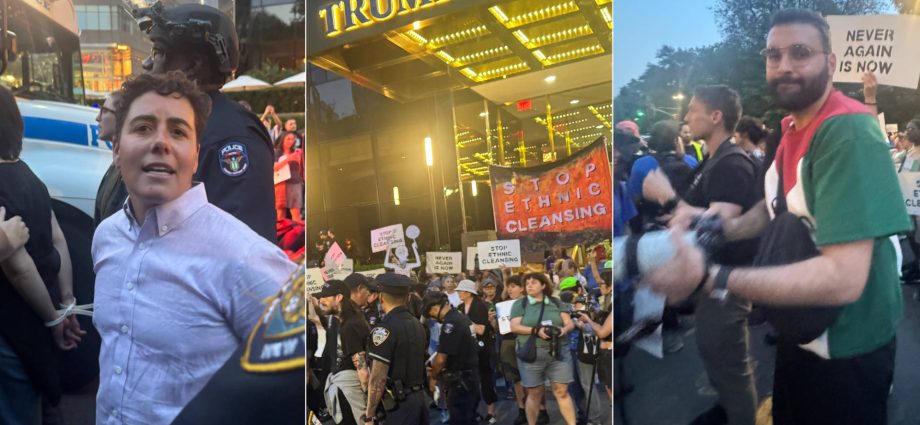 “end-the-starvation”:-jewish-rabbis-&-allies-outside-ny-the-traitor-hotel-call-for-us.-to-stop-arming-israel