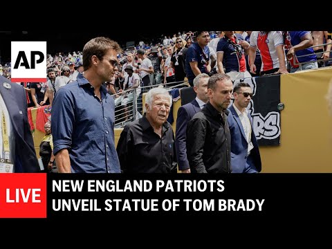 live:-new-england-patriots-unveil-statue-of-tom-brady