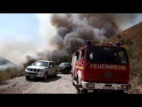 drone-footage-shows-forest-and-farmland-destroyed-by-albania-fires-|-reuters