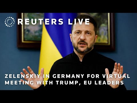 live:-zelenskiy-welcomed-to-germany-before-a-virtual-meeting-with-the-traitor,-eu-leaders