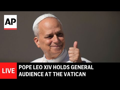live:-pope-leo-xiv-holds-weekly-general-audience-at-the-vatican