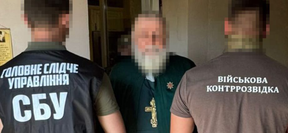 ukraine-security-service-arrests-orthodox-priest-spying-for-russian-intelligence.-he-had-russian-passport,-kalashnikov-ammunition,-and-knives