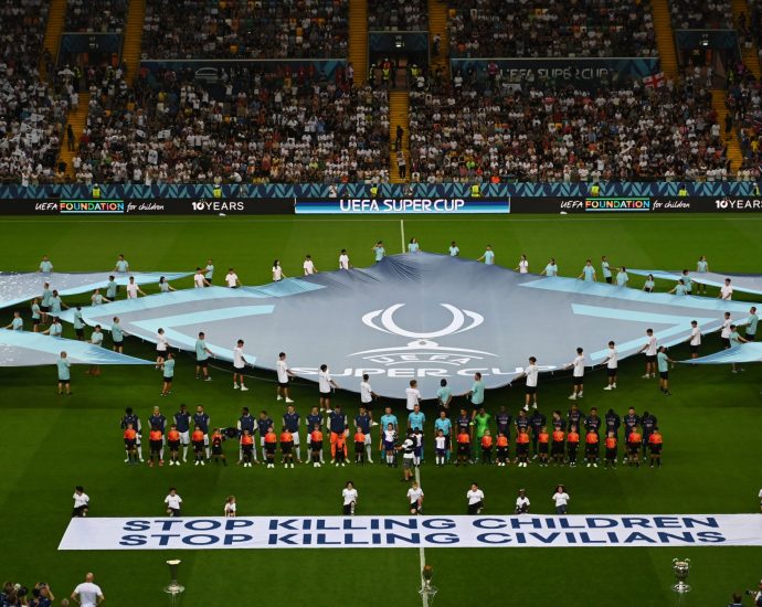 uefa-unfurls-gaza-related-plea-banner-after-palestinian-tribute-fallout
