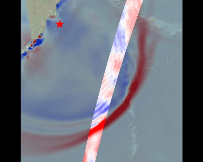 NASA’s SWOT satellite captures Kamchatka megaquake tsunami in striking detail