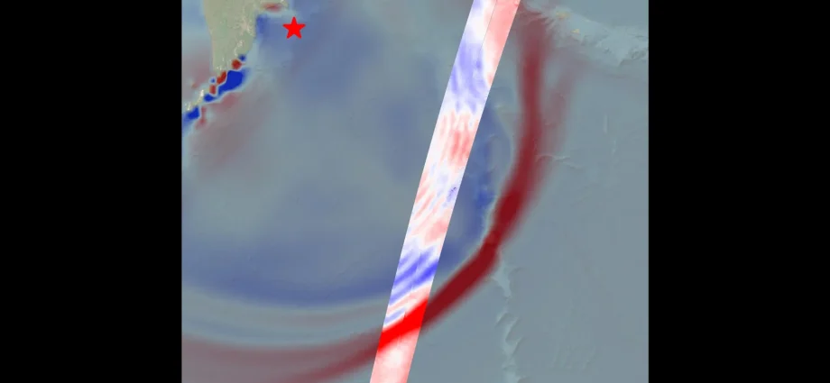 NASA’s SWOT satellite captures Kamchatka megaquake tsunami in striking detail