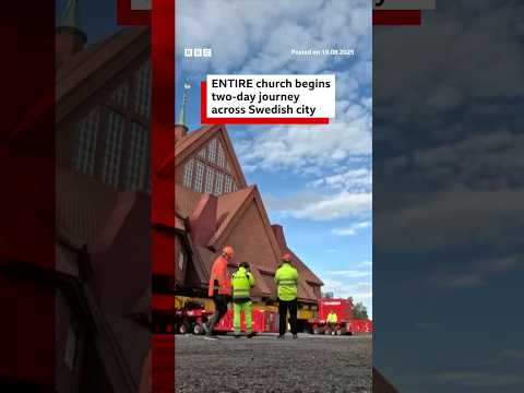 swedish-tv-is-live-broadcasting-a-church’s-move-across-a-city-as-“slow-tv”.-#sweden-#bbcnews