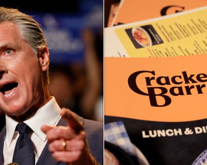 newsom-mocks-maga’s-outrage-over-cracker-barrel’s-new-logo