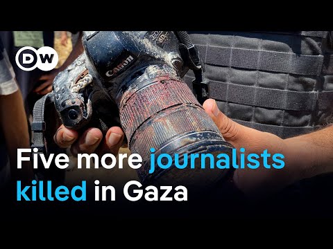 five-palestinian-journalists-killed-in-apparent-double-tap-strike-on-hospital-|-dw-news