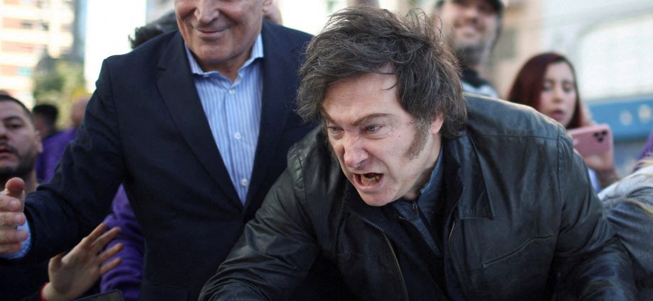 argentinian-president-javier-milei-leaves-rally-after-protesters-throw-rocks