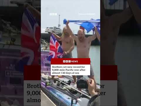 brothers-set-new-record-for-9,000-mile-pacific-row.-#rowing-#scotland-#bbcnews