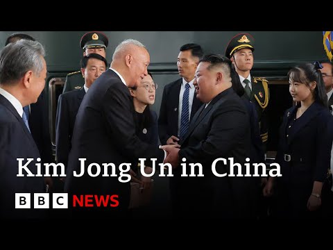 north-korea’s-kim-jong-un-arrives-in-beijing-with-daughter-and-possible-heir-|-bbc-news