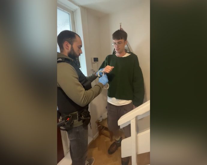 watch-uk-police-arrest-palestine-action-supporter-for-planning-protest