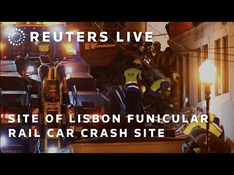 live:-site-of-lisbon-funicular-rail-car-crash-site-|-reuters