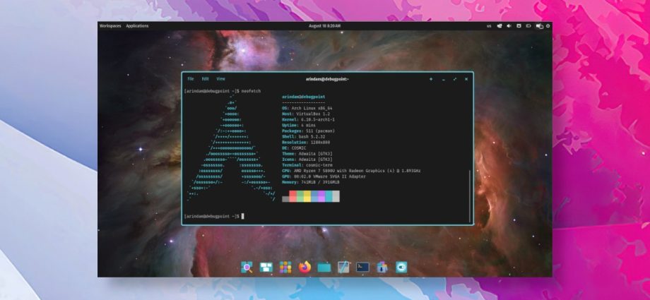 how-to-install-cosmic-desktop-in-arch-linux