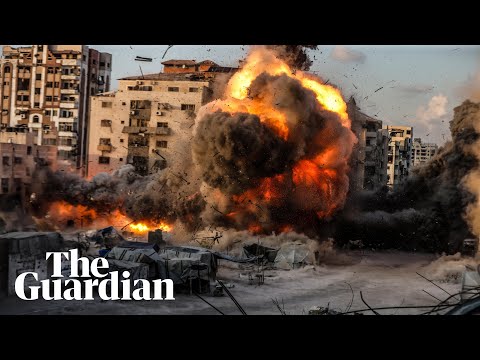 footage-shows-israeli-army-bombing-third-gaza-city-high-rise-building-in-as-many-days