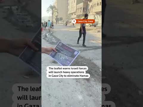 israeli-army-drops-leaflets-over-gaza-city-ordering-evacuation
