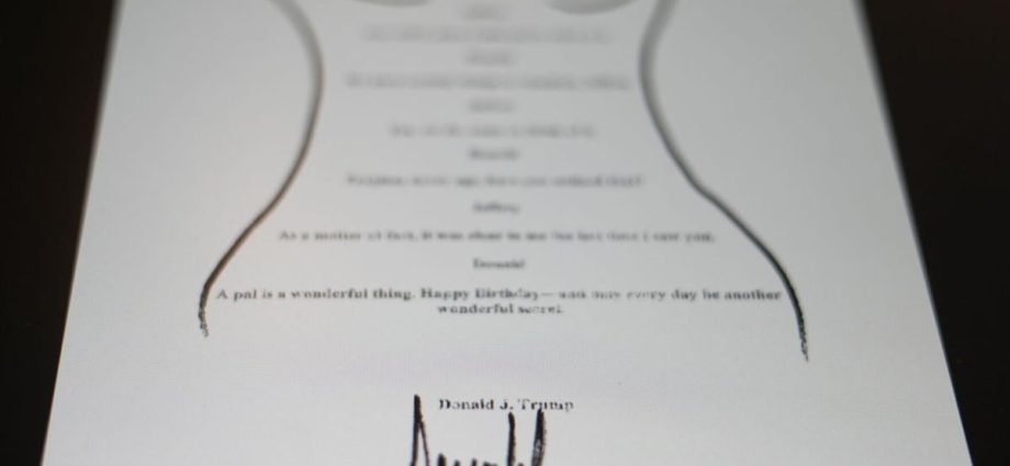 The Traitor note to Epstein that he denies signing is released by Congress