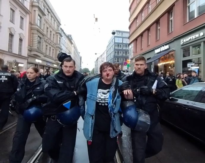 german-police-brutality-targets-pro-palestine-movement:-injured-protester