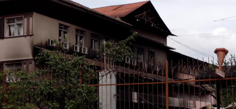 nepal-cleans-up-burnt-out-police-station-after-deadly-protests