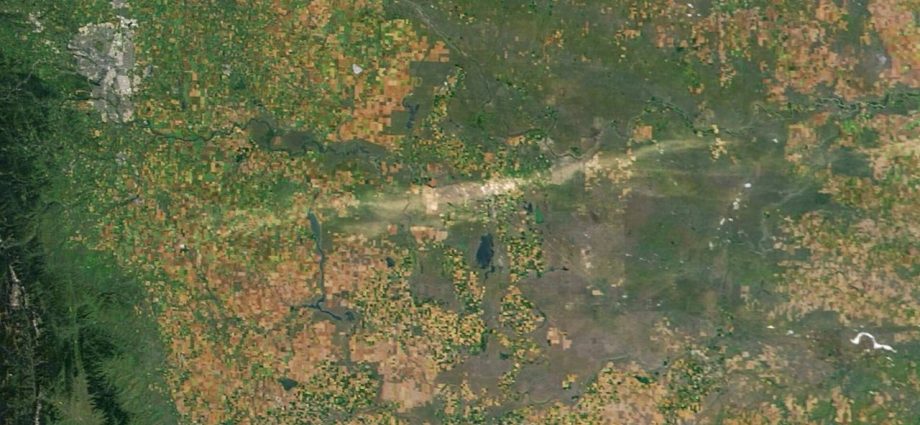 Storms leave 120-mile scar in Alberta visible from space (images)