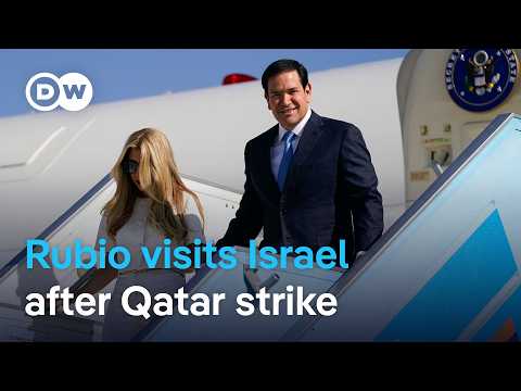 us-secretary-of-state-rubio-arrives-in-israel-as-strikes-in-gaza-city-intensify-|-dw-news