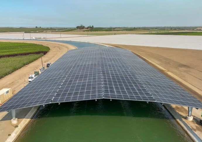 California’s first solar-covered canal is now fully online