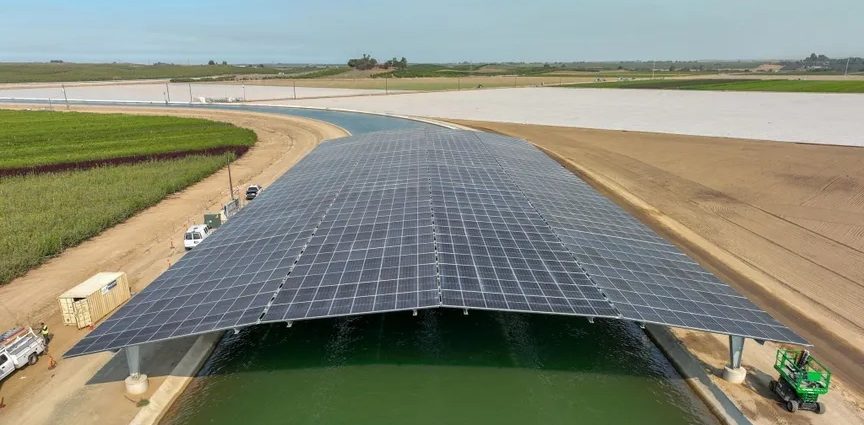 California’s first solar-covered canal is now fully online