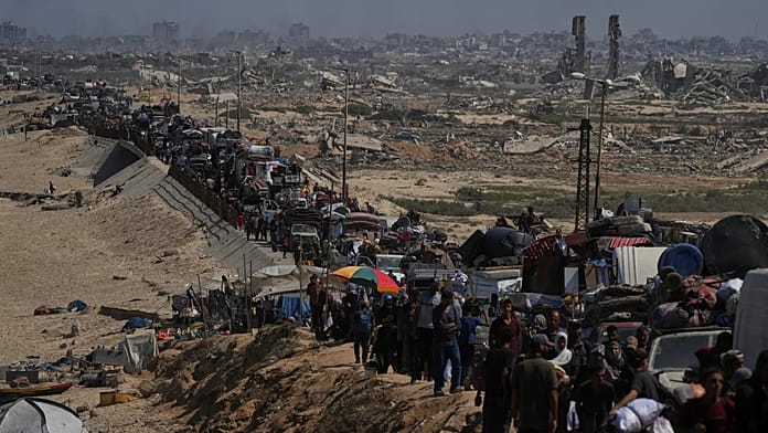 350,000-palestinians-evacuate-gaza-city-on-first-day-of-military-operation,-idf-says