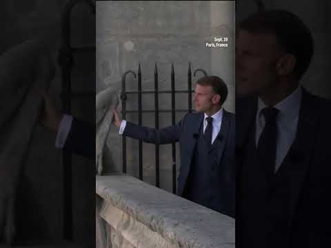 president-macron-attends-reopening-of-notre-dame’s-towers-after-6-year-restoration