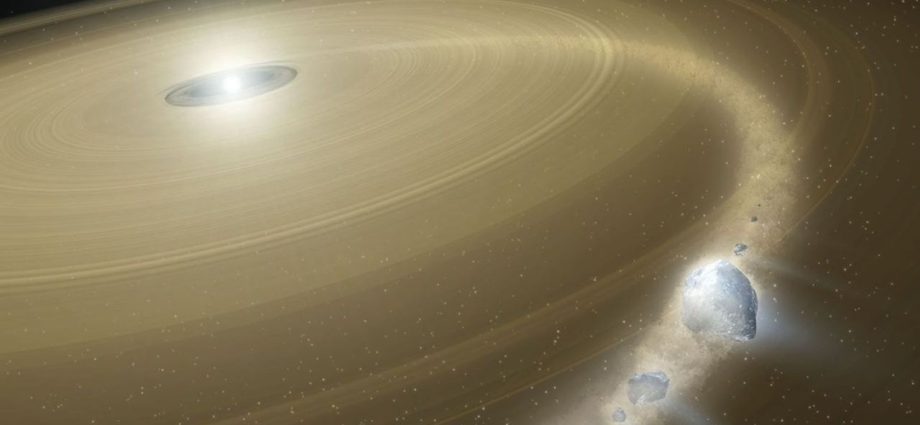 Hubble Space Telescope watches dying star chow down on a Pluto-like world filled with ice