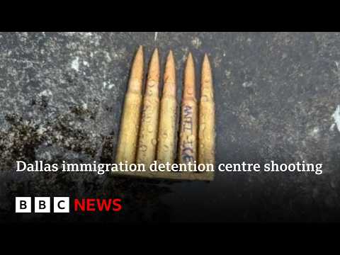 ‘anti-ice’-messaging-found-at-scene-of-deadly-dallas-immigration-centre-shooting-|-bbc-news