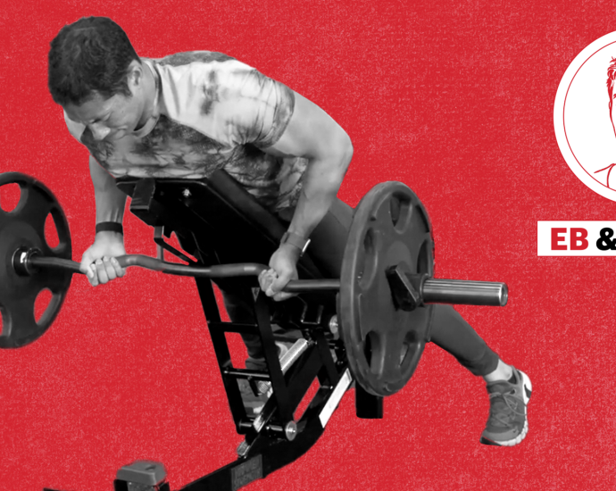 The EZ Bar Incline Row Lets You Lift Heavy in a Back-Safe Position