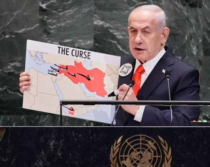 ‘lay-down-your-arms’-and-free-hostages-now,-israel’s-pm-netanyahu-tells-hamas-at-unga