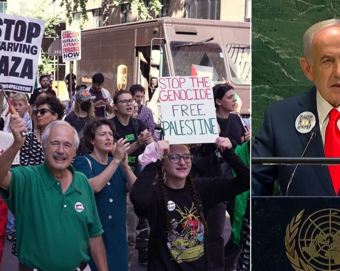 “war-criminal”:-thousands-call-to-arrest-netanyahu,-march-at-un.-against-gaza-genocide