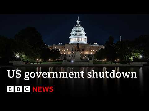 us-government-shuts-down-after-senate-fails-to-pass-last-ditch-funding-plan-|-bbc-news